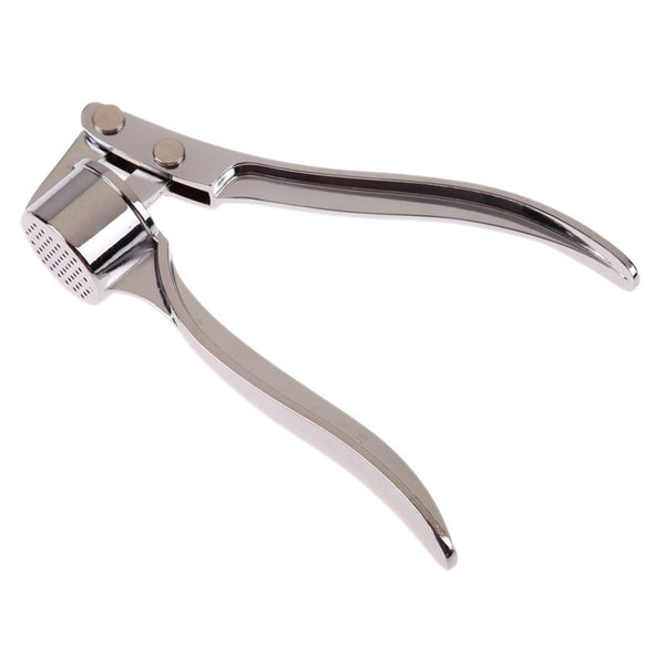 Stainless Steel Alloy Crusher Kitchen Round Extrusion Tool Garlic Press Fruit
