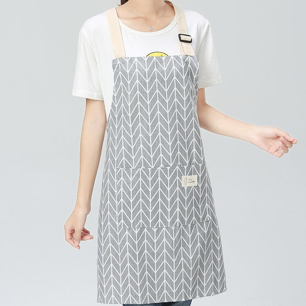 Fashion Lady Women Men Adjustable Cotton Linen High-grade Kitchen